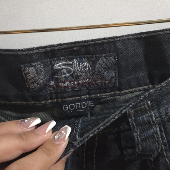 Silver | Gordie Men's Dark Blue Almost Grey Straight Leg Jeans - Picture 7 of 11